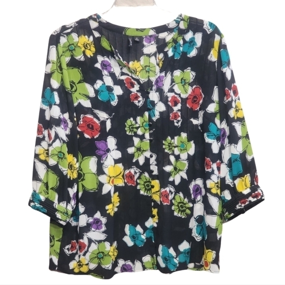 Relativity Plus Blouse 2x - Picture 1 of 8